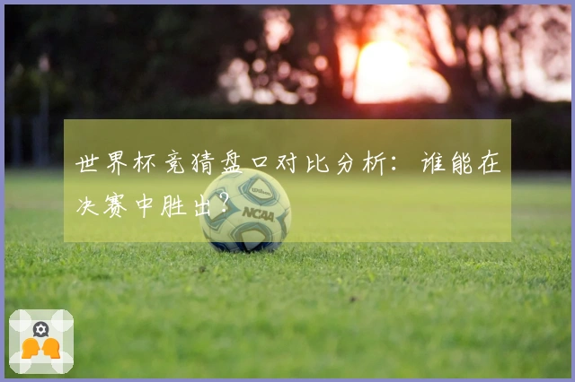 世界杯竞猜盘口对比分析：谁能在决赛中胜出？